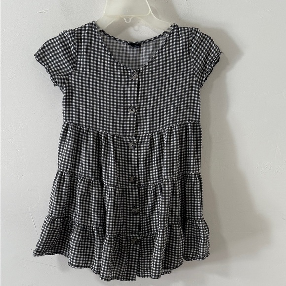 Art Class Casual Dress in Black and White Checkered - Picture 1 of 2